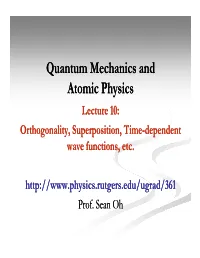 Orthogonality and Superposition