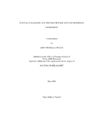 Textual Collisions: the Writing Process and the Modernist