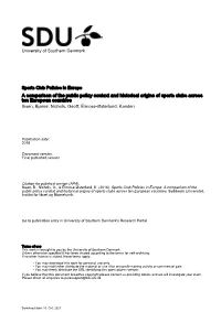 A Comparison of the Public Policy Context and Historical Origins Of