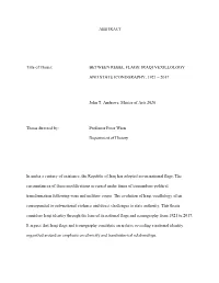 ABSTRACT Title of Thesis: BETWEEN REBEL FLAGS: IRAQI