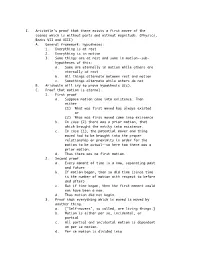 I. Aristotle's Proof That There Exists a First Mover of the Cosmos Which Is Without Parts and Without Magnitude