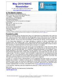 May 2016 NAHC Newsletter P.O