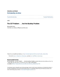 The 527 Problem . . . and the Buckley Problem
