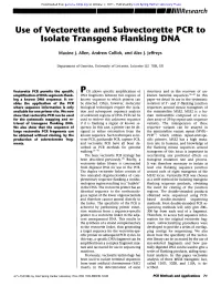Use of Vectorette and Subvectorette PCR to Isolate Transgene Flanking DNA