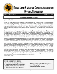Easements Everlasting More Inside This Issue