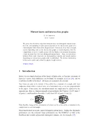 Mutant Knots and Intersection Graphs 1 Introduction