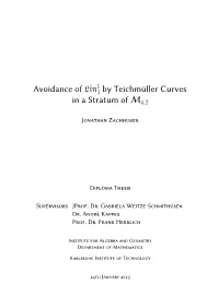 Avoidance of Lin by Teichmüller Curves in a Stratum of M