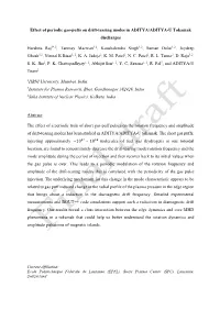 Effect of Periodic Gas-Puffs on Drift-Tearing Modes in ADITYA/ADITYA-U Tokamak Discharges