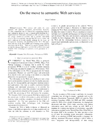 On the Move to Semantic Web Services”, 6Th International Enformatika Conference