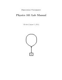 Physics 101 Lab Manual