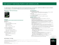 AMD Opteron™ 4000 Series Platform Quick Reference Guide