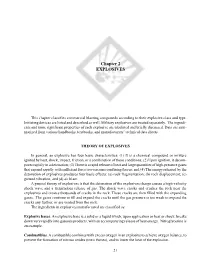 Chapter 2 EXPLOSIVES