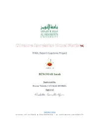 FINAL Report-Capstone Project BENOMAR Sarah