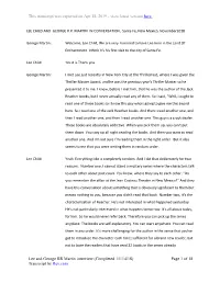 This Transcript Was Exported on Apr 18, 2019 - View Latest Version Here