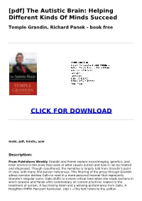 &lt;856C75d&gt; [Pdf] the Autistic Brain: Helping Different Kinds of Minds