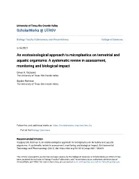 An Ecotoxicological Approach to Microplastics on Terrestrial and Aquatic Organisms: a Systematic Review in Assessment, Monitoring and Biological Impact