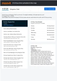 S124 Bus Time Schedule & Line Route