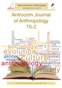 Antrocom Journal of Anthropology 15-2
