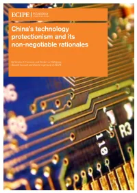 China's Technology Protectionism and Its Non-Negotiable Rationales
