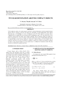 Nuclear Detonation Around Compact Objects