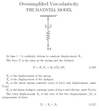 Oversimplified Viscoelasticity