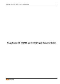Frugalware 2.0-115736-Gcfe0836 (Rigel) Documentation I