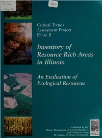 Inventory of Resource Rich Areas in Illinois