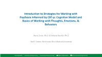 It.1.3 Cbt-P Model Basics Working with Thoughts Emotions
