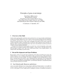Principles of Gene Circuit Design