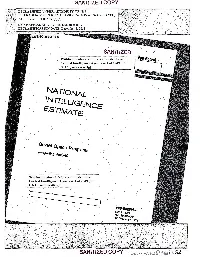 Report, National Intelligence Estimate, Subj: Soviet Space