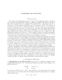 Geometric Quantization