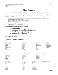 Map Exercise