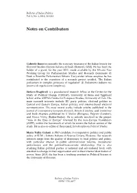 Notes on Contributors Summer 2011