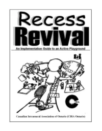 Recess Revival an Implementation Guide to an Active Recess