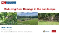 Reducing Deer Damage in Landscapes Part 2