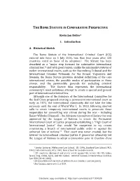 Rome Statute in Comparative Perspective