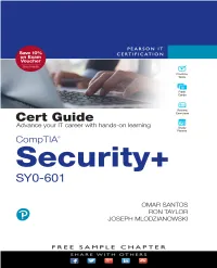 Comptia® Security+ SY0-601 Cert Guide