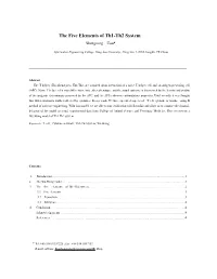 The Five Elements of Th1-Th2 System