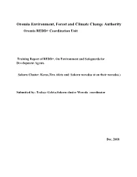 Training Report of REDD+, on Environment and Safeguards for ​ Development Agents