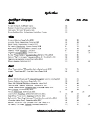 Wine List 2020
