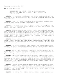 Assembly Resolution No. 306 M. of A. Manktelow BY: May 16-22, 2021, As