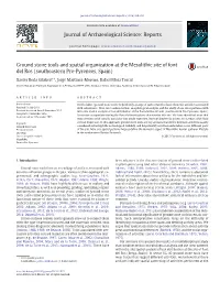 Ground Stone Tools and Spatial Organization at the Mesolithic Site of Font Del Ros (Southeastern Pre-Pyrenees, Spain)