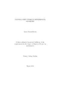 NATURAL STRUCTURES in DIFFERENTIAL GEOMETRY Lucas