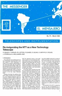 Telescopes and Instrumentation 1