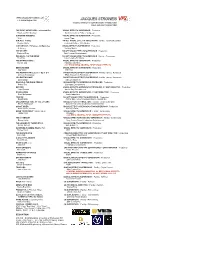 Jacques Stroweis Vfx Visual Effects Supervisor //Producer Dga 2Nd Unit Director