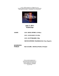 July 3, 2011 Transcript