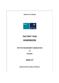 The First Year Handbook