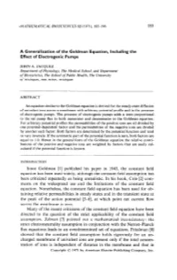 185 Since Goldman [1] Published His Paper in 1943, the Constant Field Equation Has Been Used Widely, Although the Constant Field