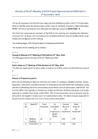 Minutes of 4Thmeeting of PAB Held on 5Th December 2014