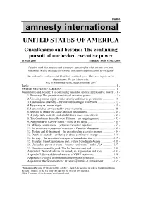 The Continuing Pursuit of Unchecked Executive Power 13 May 2005 AI Index: AMR 51/063/2005